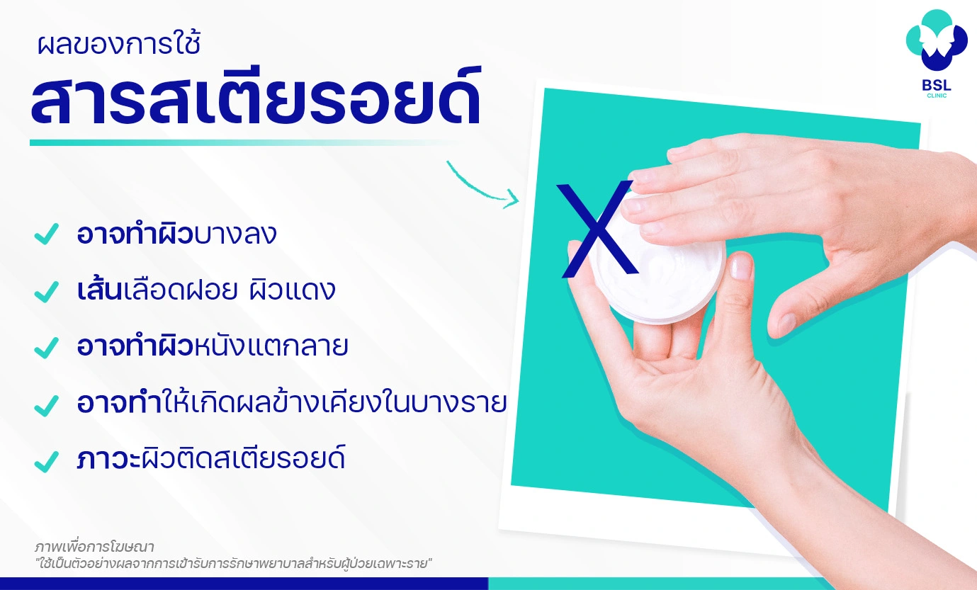 ผลของการใช้สเตียรอยด์