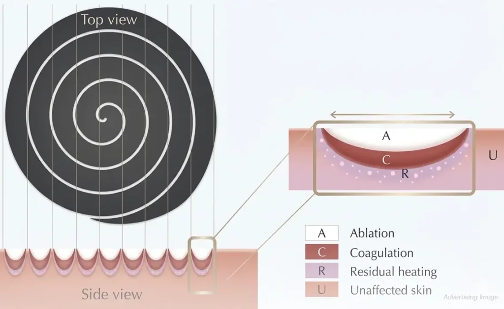 Spiral Scanning Energy Distribution