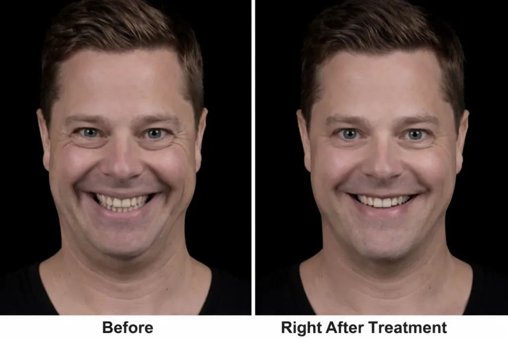 Case 2 — Jawline Definition & Cheek Width (Male, 42)
