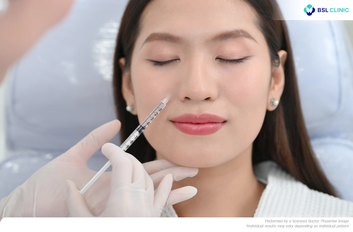 NCTF 135 HA program with anti-wrinkle injections at BSL Clinic for wrinkle reduction and improved skin quality