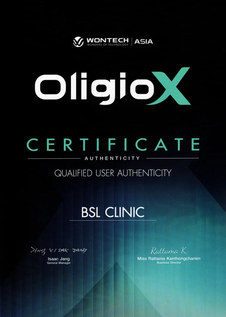 Oligio BSL Clinic Certificate