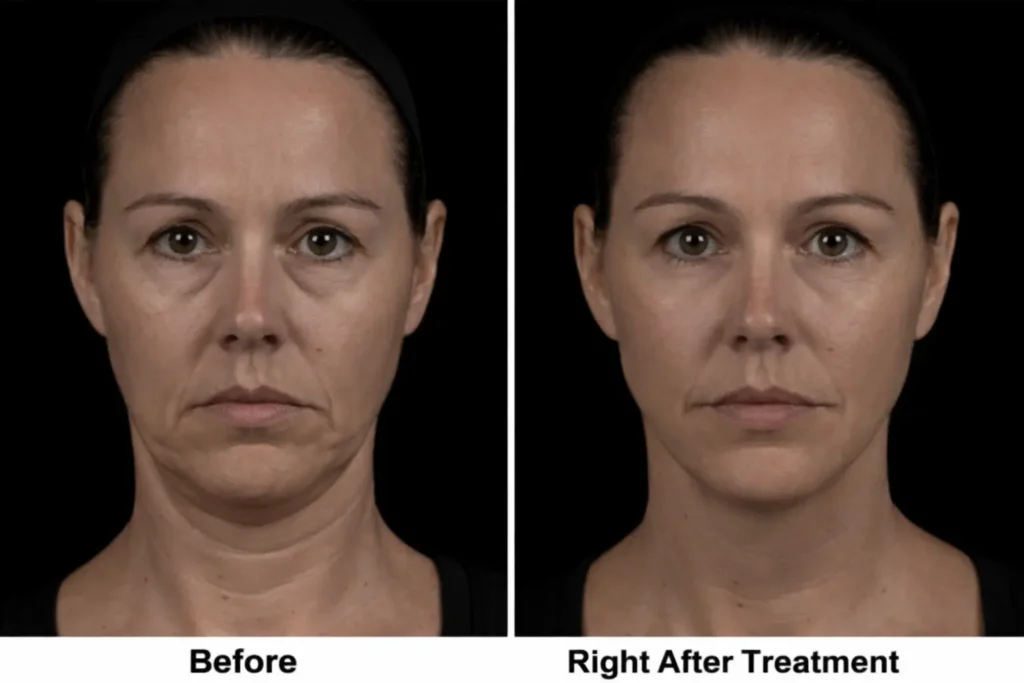 Case 1 — Restoring Youthful Contours (Age 43)