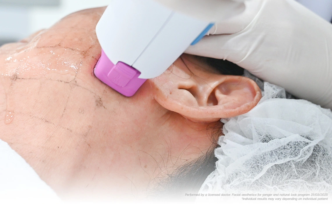 thermage flx radiofrequency tightening for younger facial design and eyelid lift