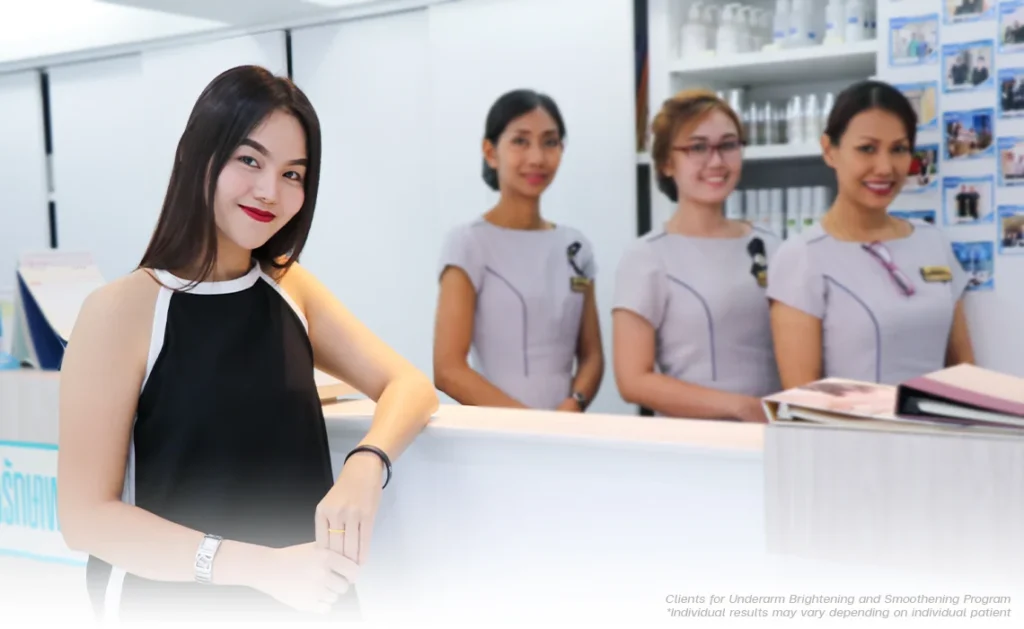 Underarm Brightening and Smoothening client bsl clinic