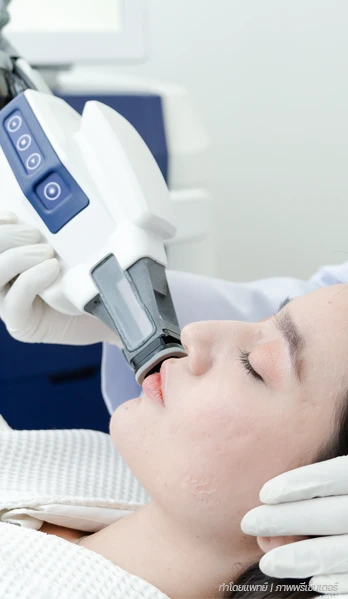 การรักษาต่อมไขมันที่ปากด้วย Accure Laser ที่ BSL Clinic