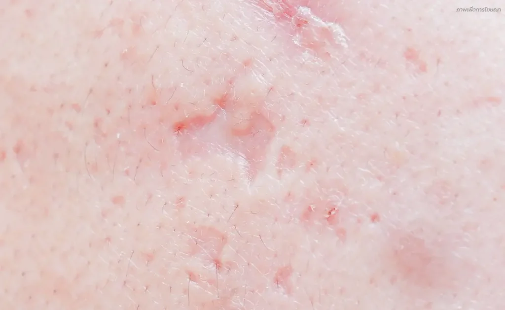 หลุมสิวแบบกล่อง Boxcar Scar