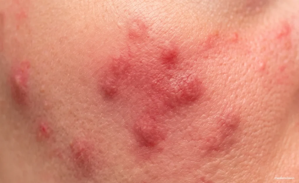 รอยแดงสิว post-inflammatory-erythema