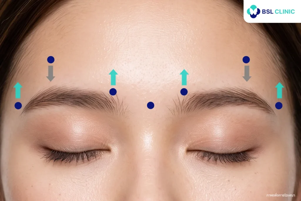 คิ้วทรงตรง (Straight Brow)